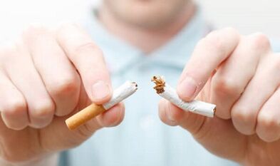 What happens to the body when the cigarette